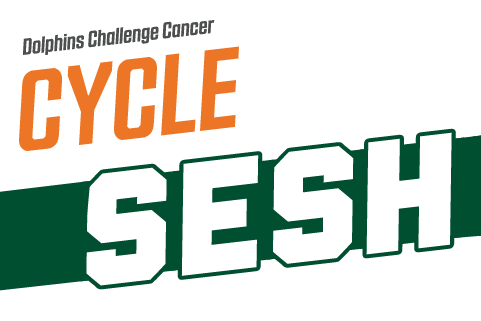 Dolphins Challenge Cancer Cycle Sesh [logo
