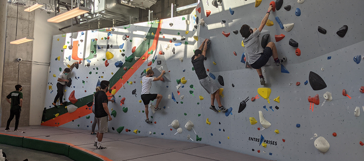 Climbing Wall with Holds