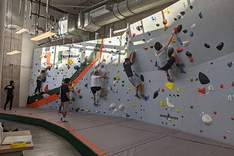 Climbing Wall with Holds